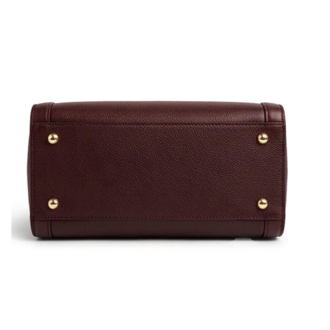 Trilby Classic Burgundy Top Handle Handbag