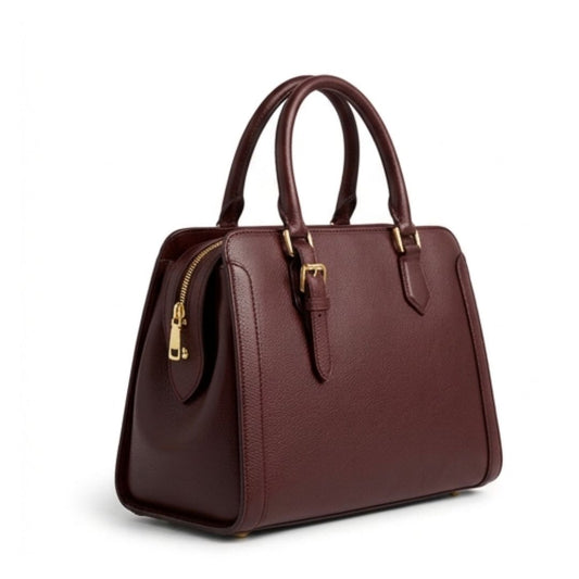 Trilby Classic Burgundy Top Handle Handbag