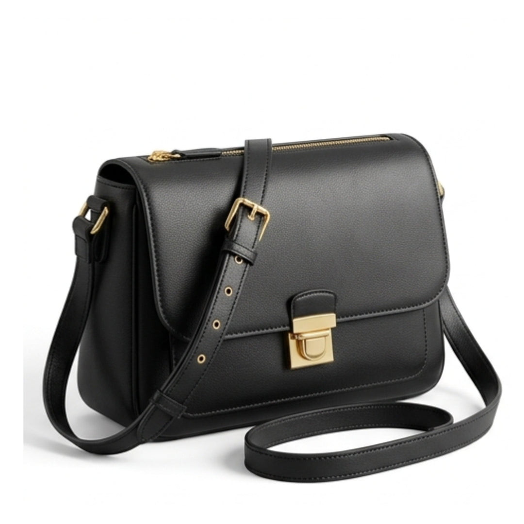 Trilby Classic Black Crossbody Shoulder Bag
