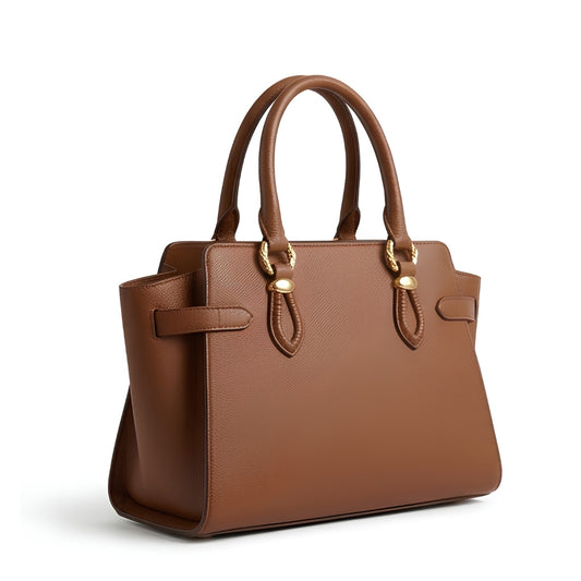 Trilby Classic Brown Top Handle Handbag
