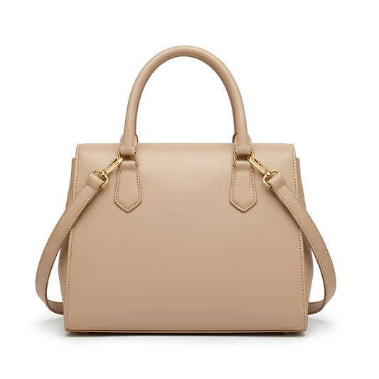 Trilby Elegant Beige Top Handle Handbag