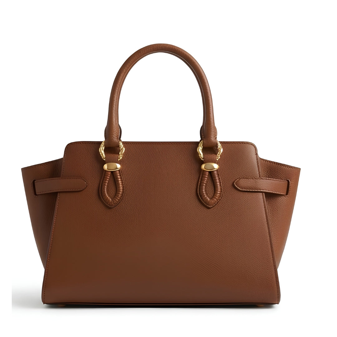 Trilby Classic Brown Top Handle Handbag