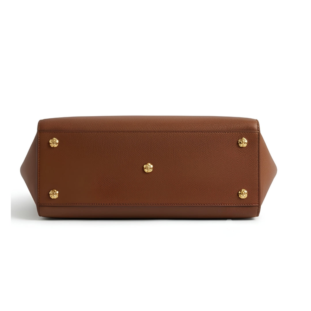 Trilby Classic Brown Top Handle Handbag