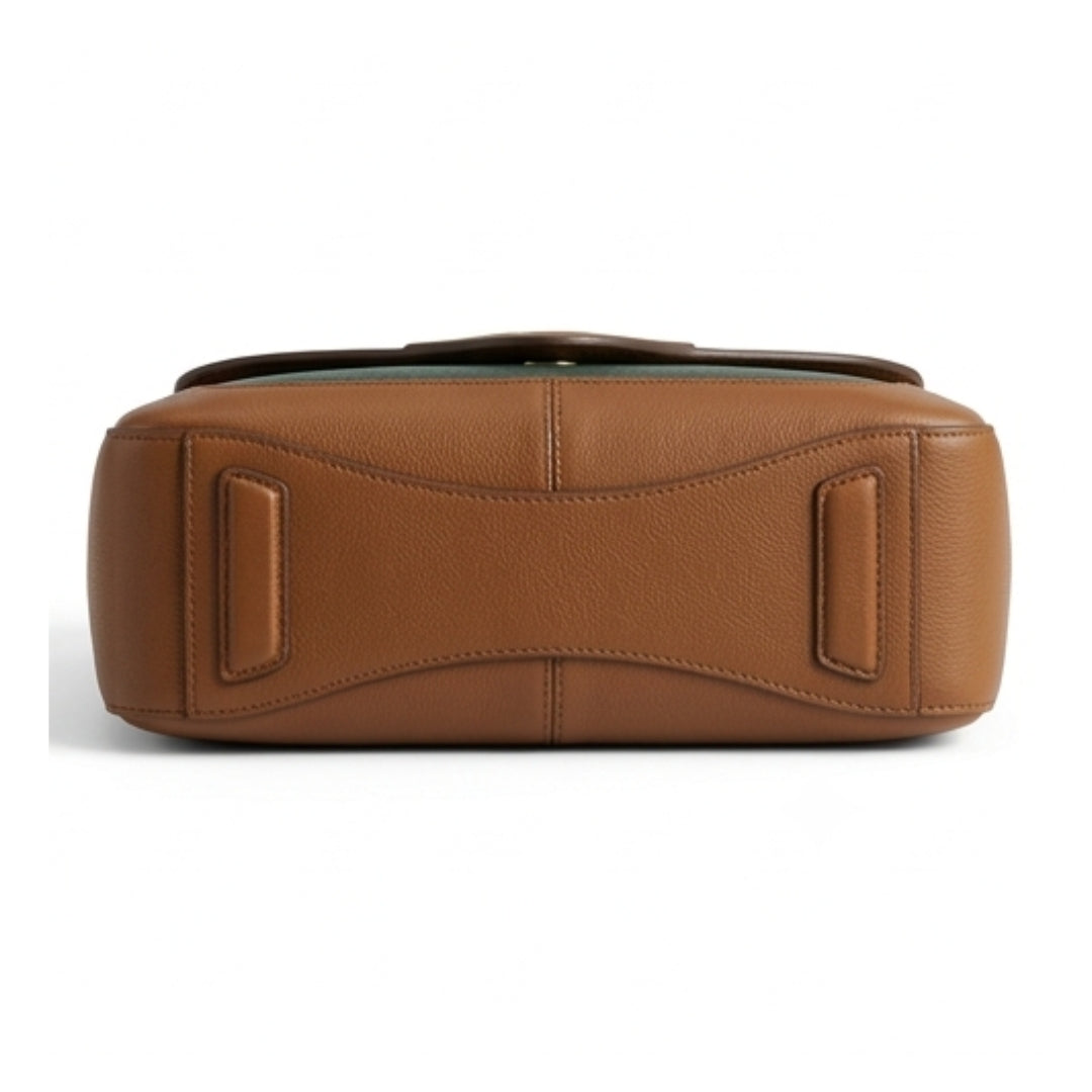 Trilby Heritage Brown & Green Crossbody Shoulder Bag